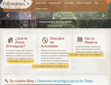 Tablet Screenshot of casaruralentreaguas.com